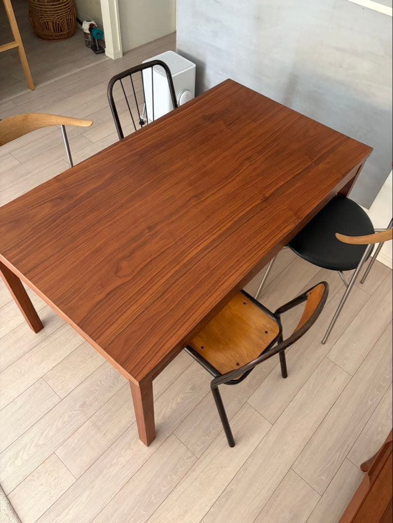 【入手困難•廃盤品】無印良品 エクステンションダイニングテーブル ウォルナット