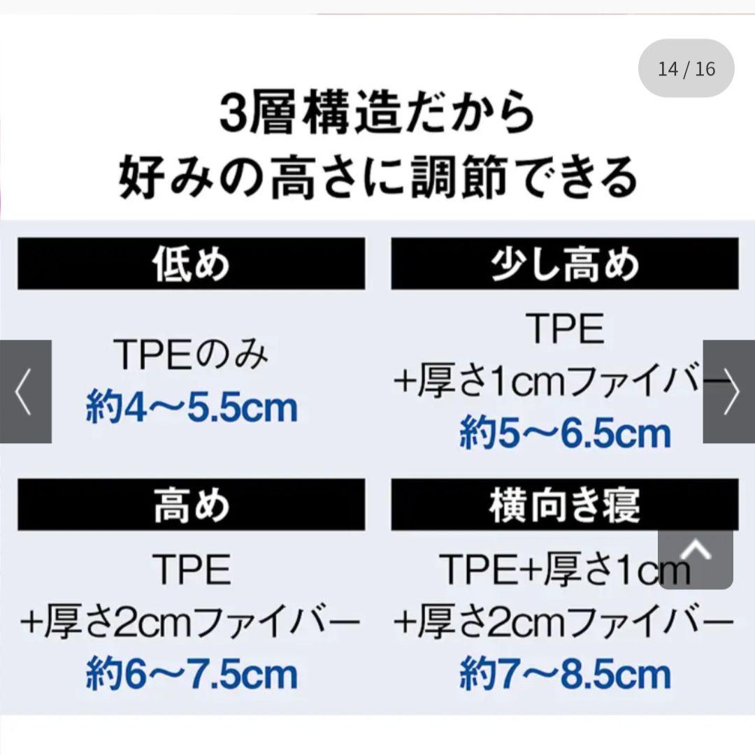 ヒツジのいらない枕 　新・ハイブリッド3層構造　ディノス