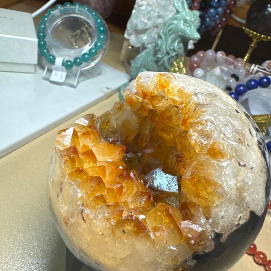 レア❤️ 大物　シトリン　笑い口　金運　天然石　大人気