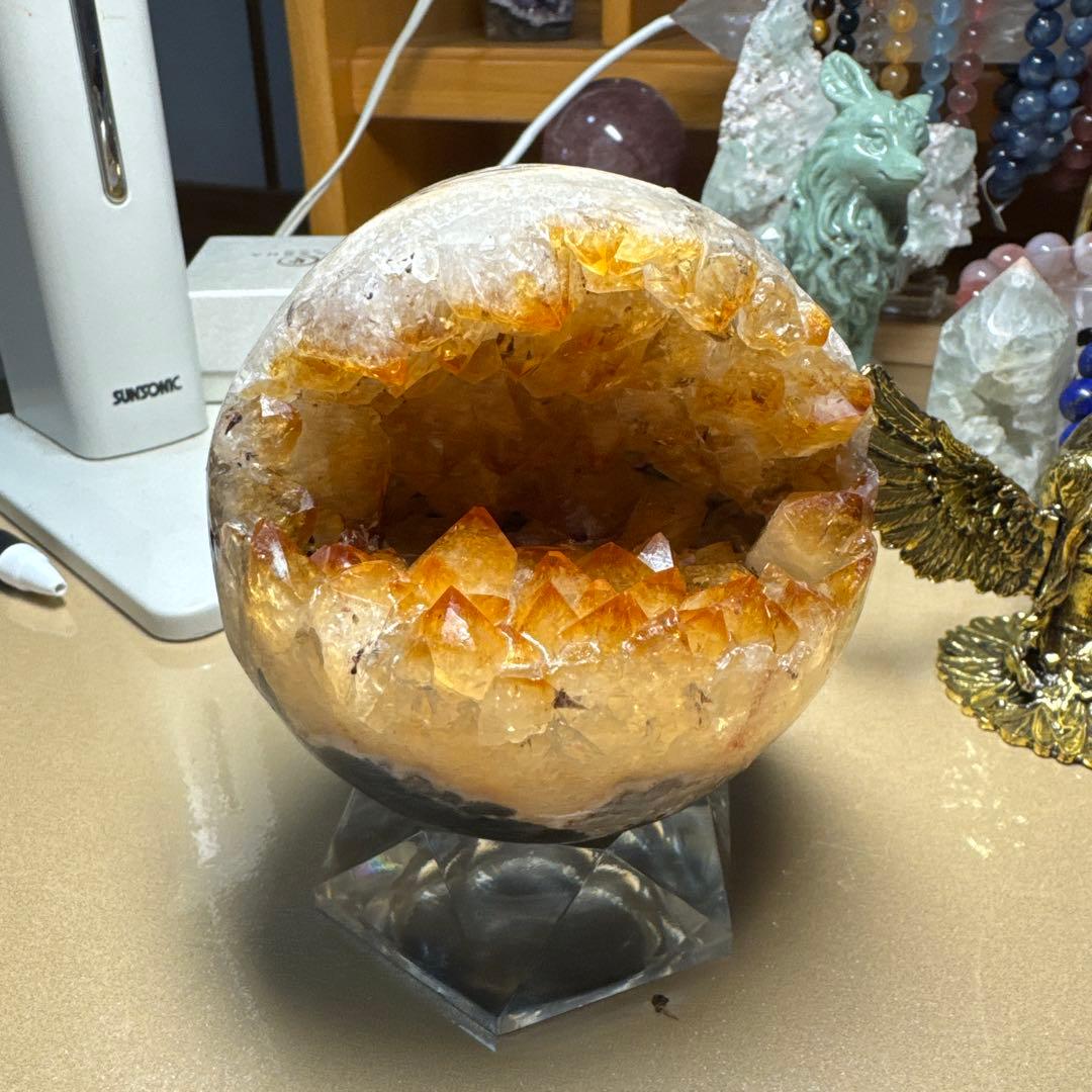 レア❤️ 大物　シトリン　笑い口　金運　天然石　大人気