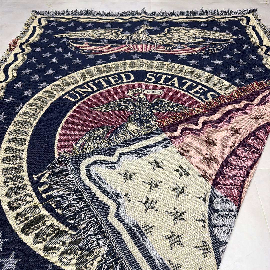 米軍　海兵隊　マルチカバー　ソファカバー　ヴィンテージラグ　160x120