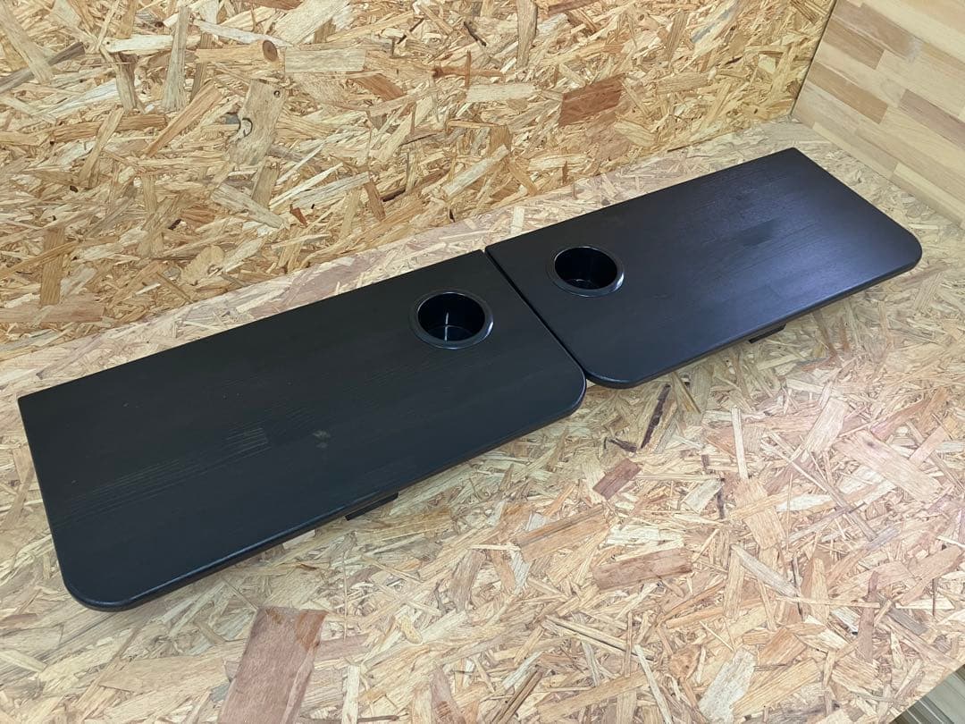 200系ハイエースセカンドテーブル(BK)650mm×300mm(2セット)