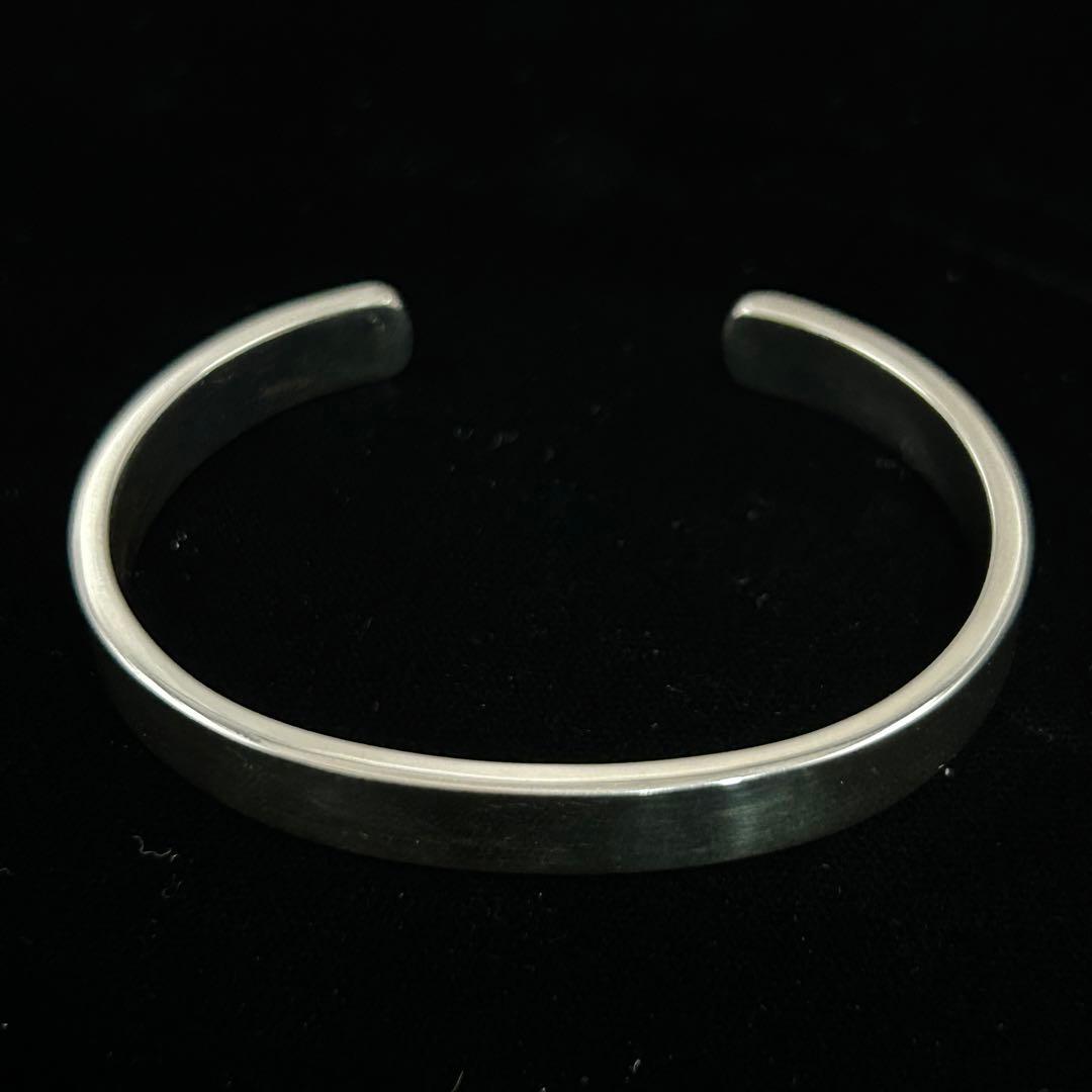 シルバー925 Silver プレーンバングル/フルハンドメイド/ブレスレット