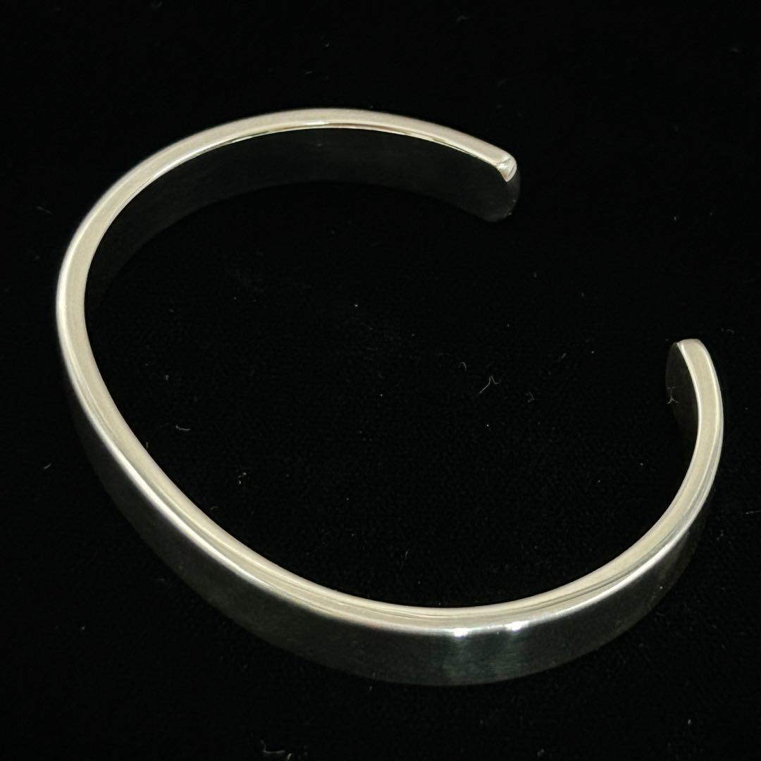 シルバー925 Silver プレーンバングル/フルハンドメイド/ブレスレット
