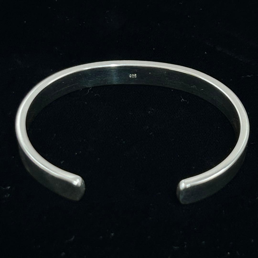シルバー925 Silver プレーンバングル/フルハンドメイド/ブレスレット
