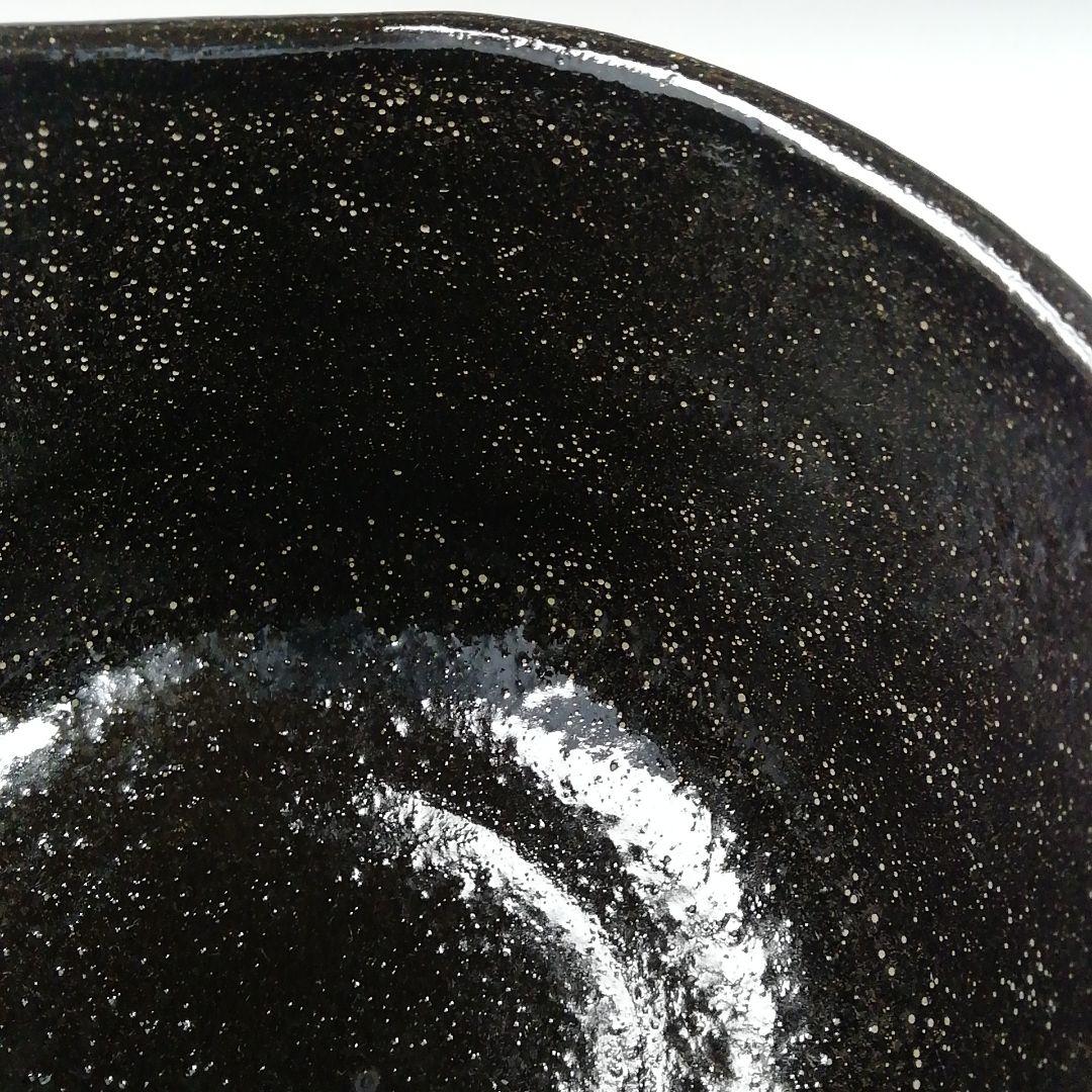 Ｔ５８５　茶碗　『黒小野小町』『桧垣佳山 造』　共箱　抹茶碗　茶道具