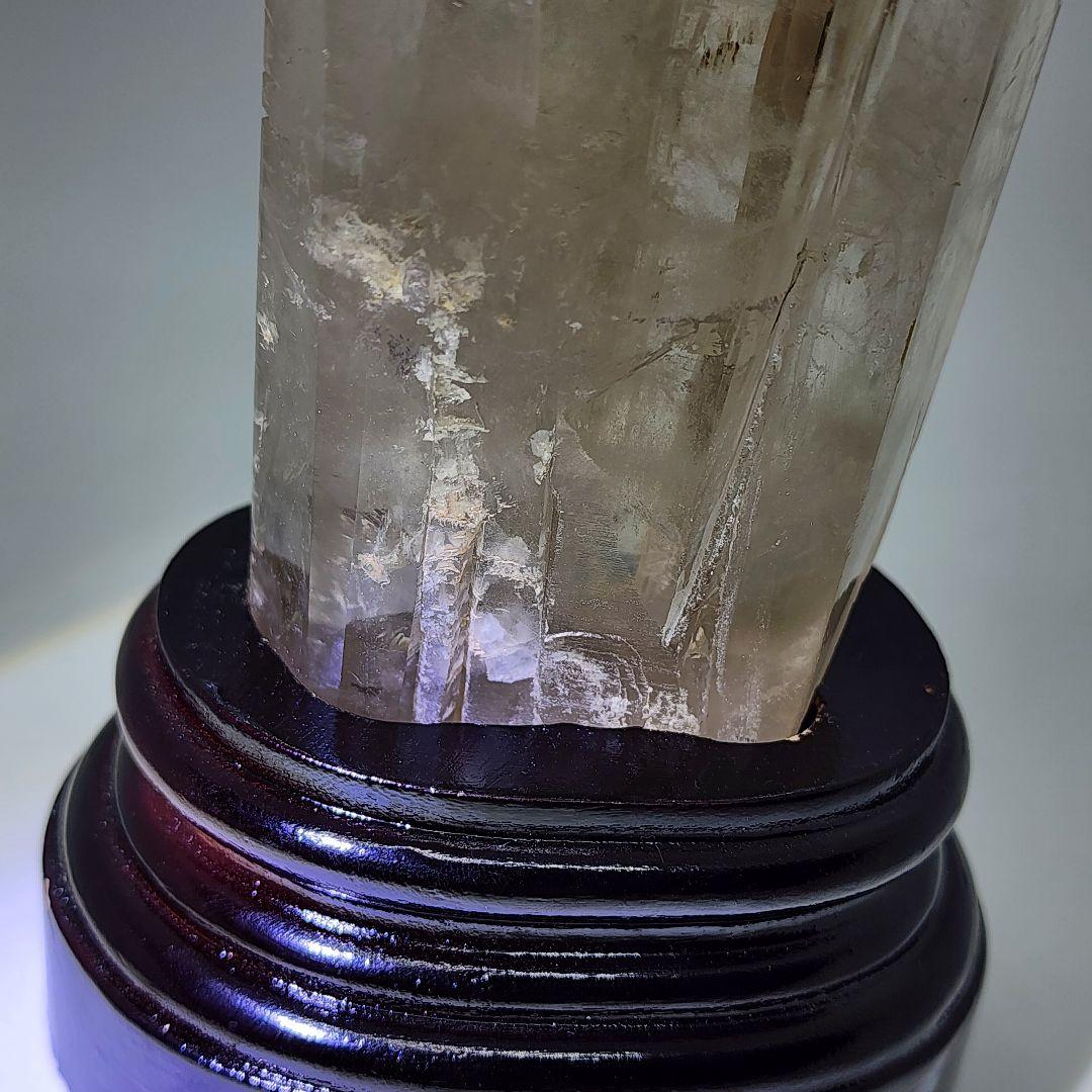 ファントム入りスモーキークォーツ ツインタワー 大型16cm 天然石 原石