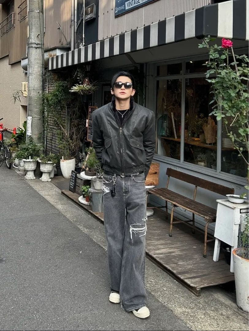 ジャケット・アウター RADIANT crack suede boa jacket