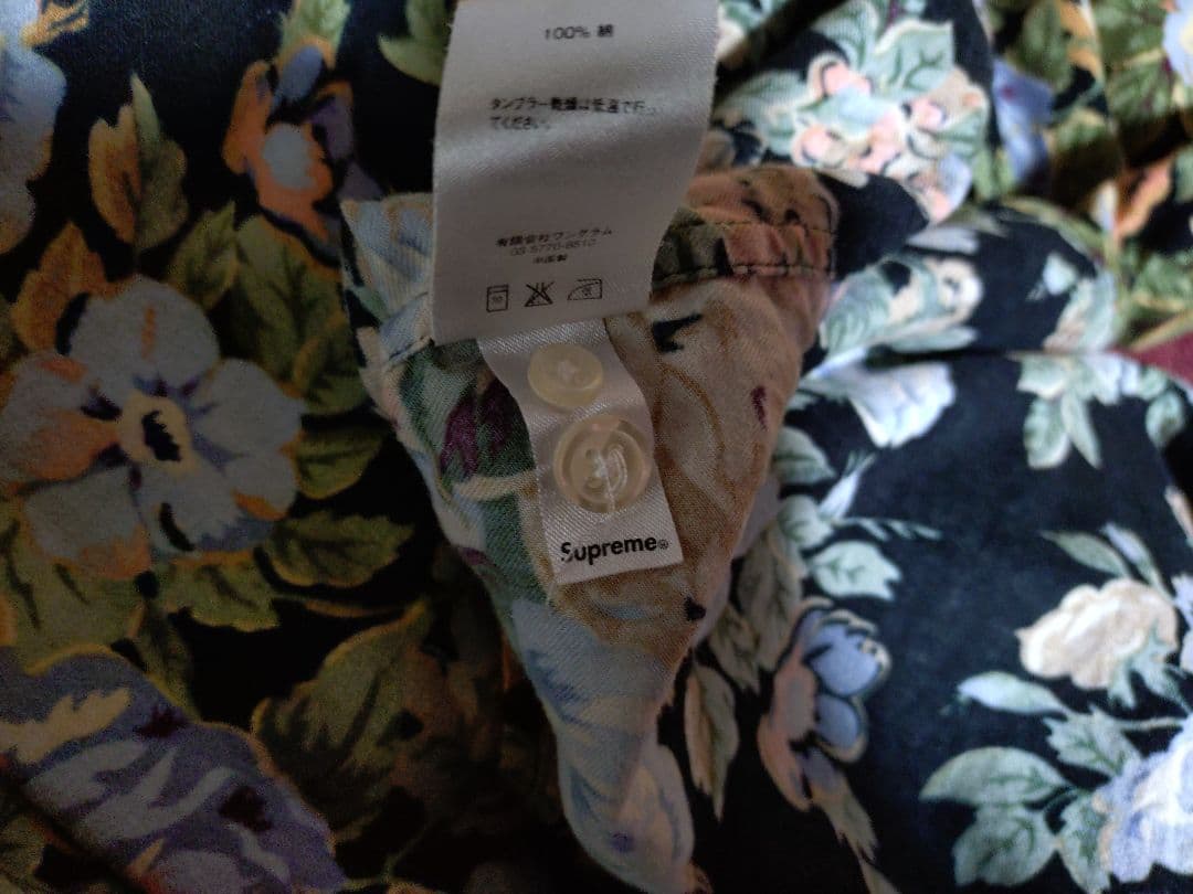 名作　希少XL　Supreme 14FW Flower Shirt Floral