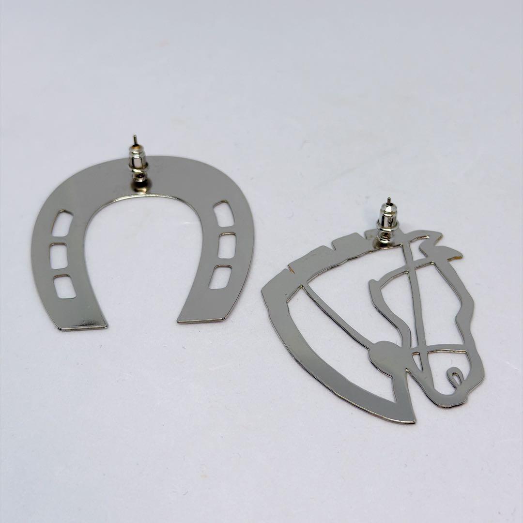 LANI COUTURE ラニクチュール シルバー 馬 蹄 ホース ピアス