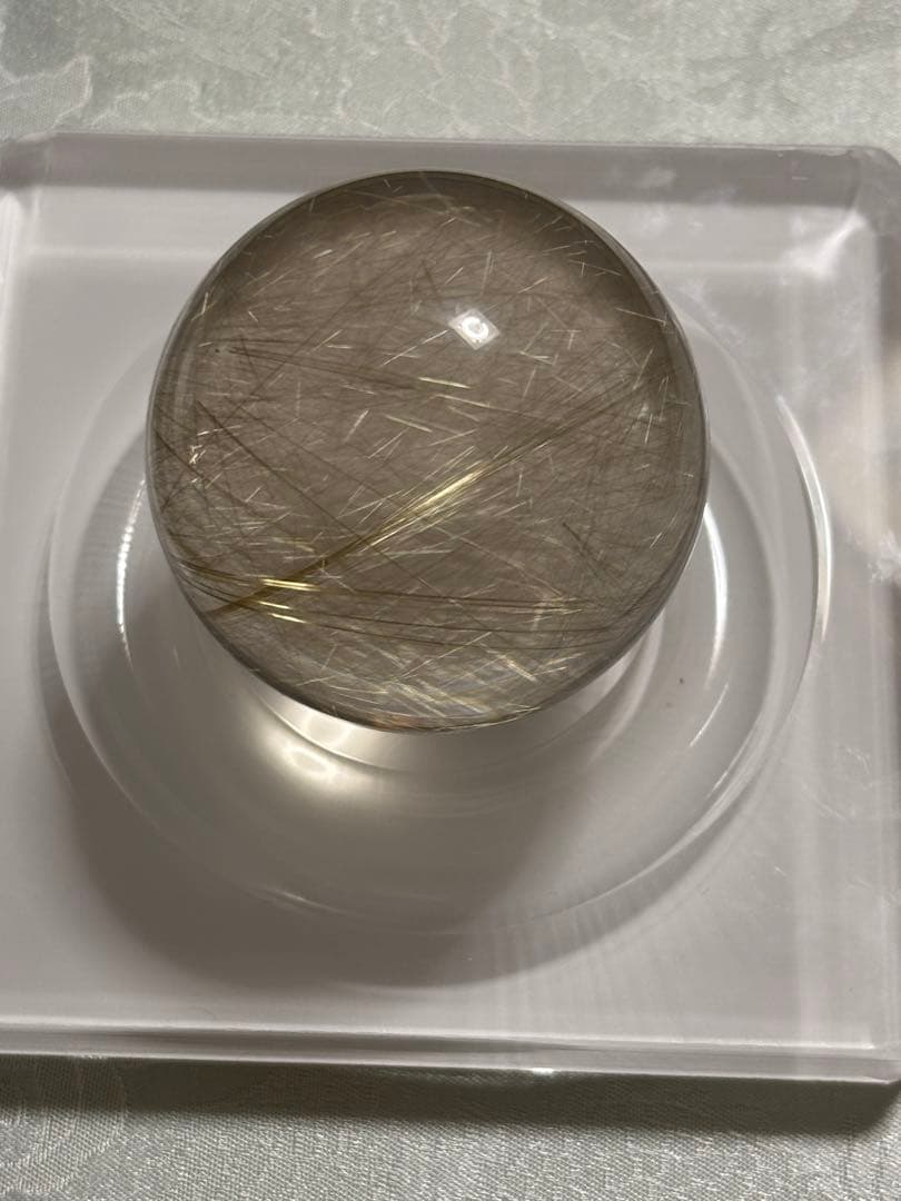 ルチル　52mm スフィア　針いっぱい　透明感抜群　極上品