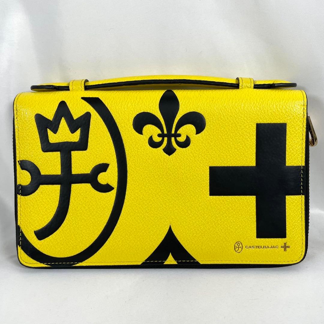 美品 CASTELBAJAC カステルバジャック Wファスナー財布 ネゼル