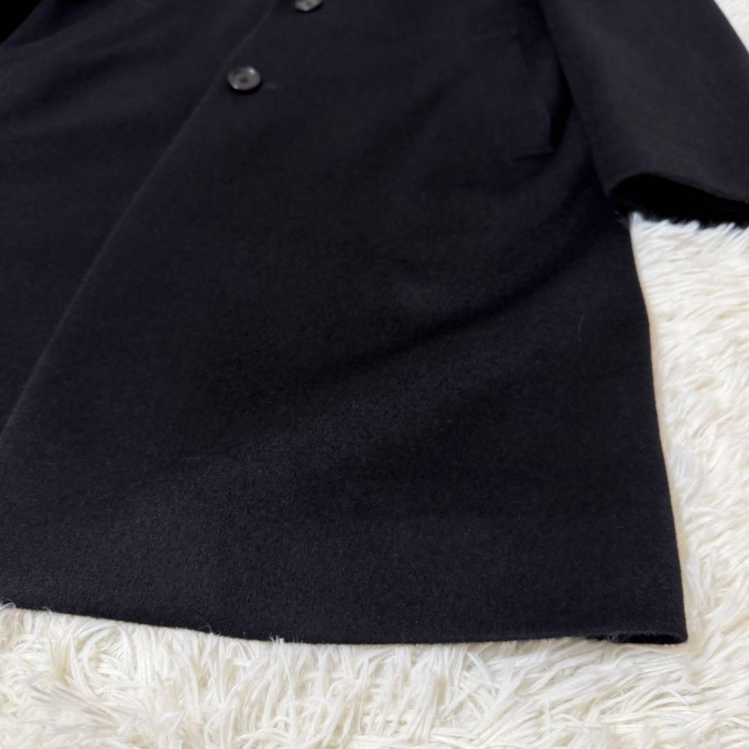 【ほぼ未使用】UNIQLO 22AW カシミヤ チェスターコート ブラック L