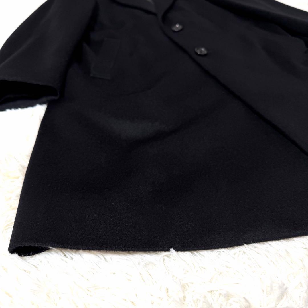 【ほぼ未使用】UNIQLO 22AW カシミヤ チェスターコート ブラック L