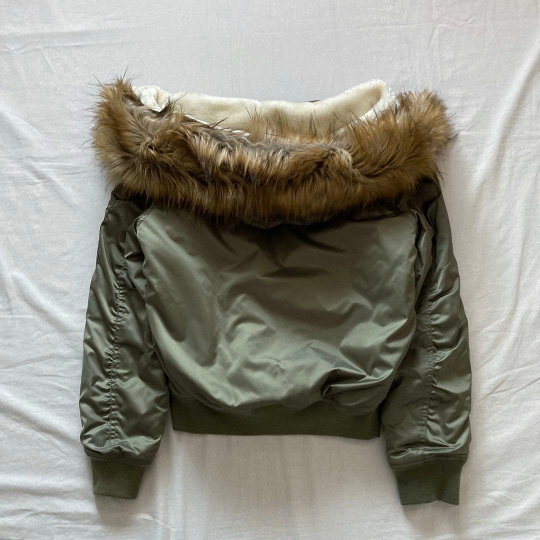 flight bomber jkt type N2B 短丈 y2k 鬼ファー