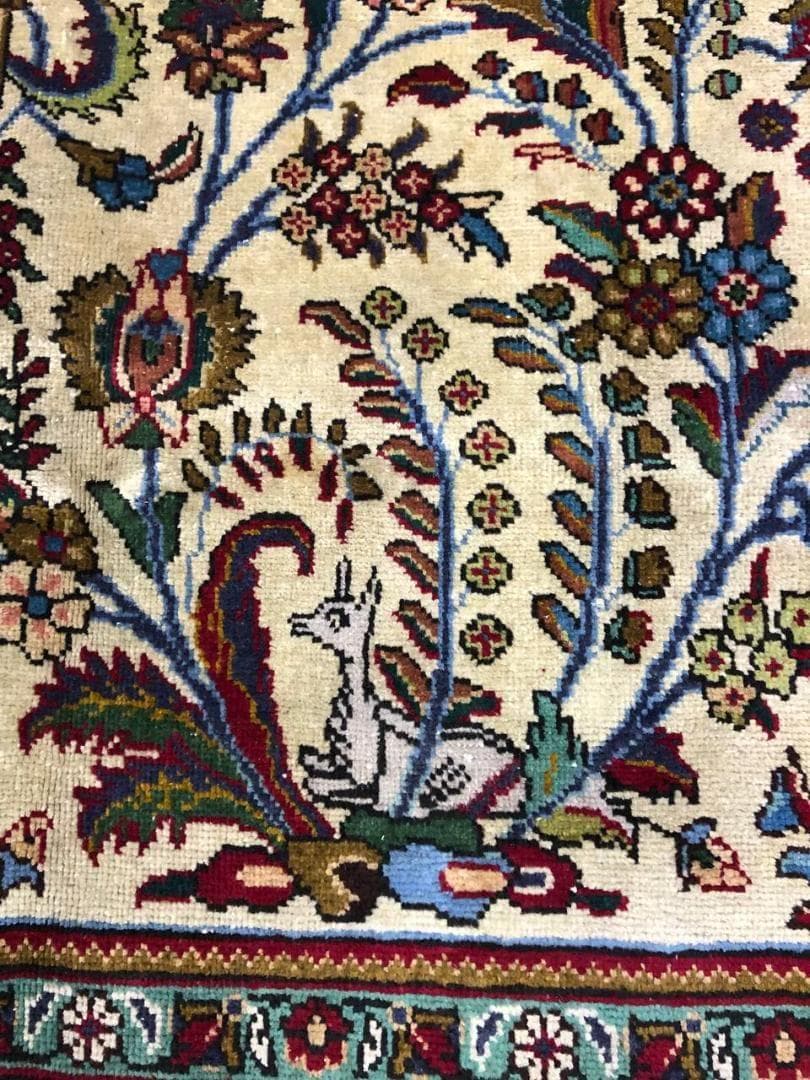 ペルシャ絨毯 ヴィンテージラグ 300×195cm 手織り オールドpersia