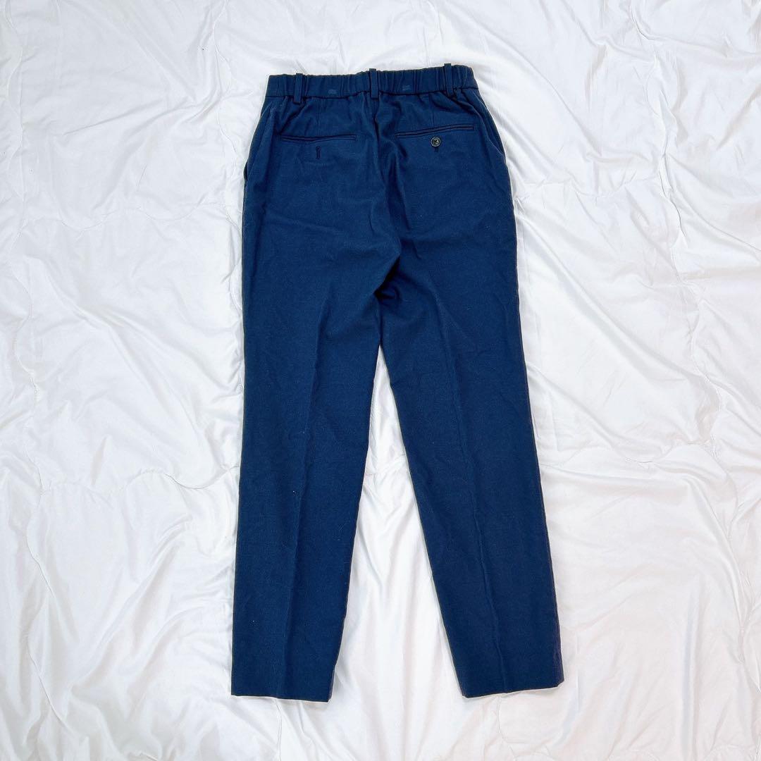 ユナイテッドアローズ　ノーカラージャケット　パンツ　セットアップ　ネイビー　M