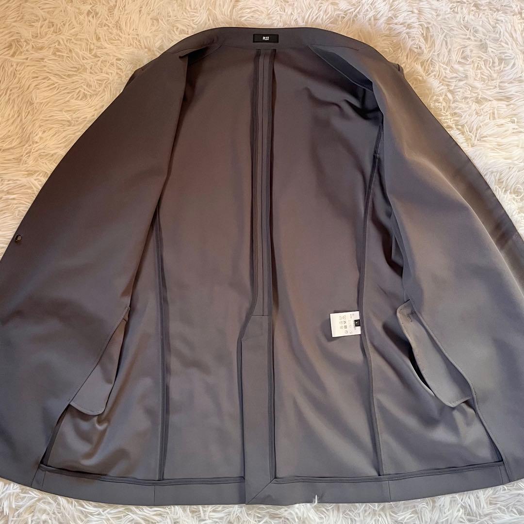 未使用級✨ プラステ ハイストレッチトリコットカラーレスジャケット セット L