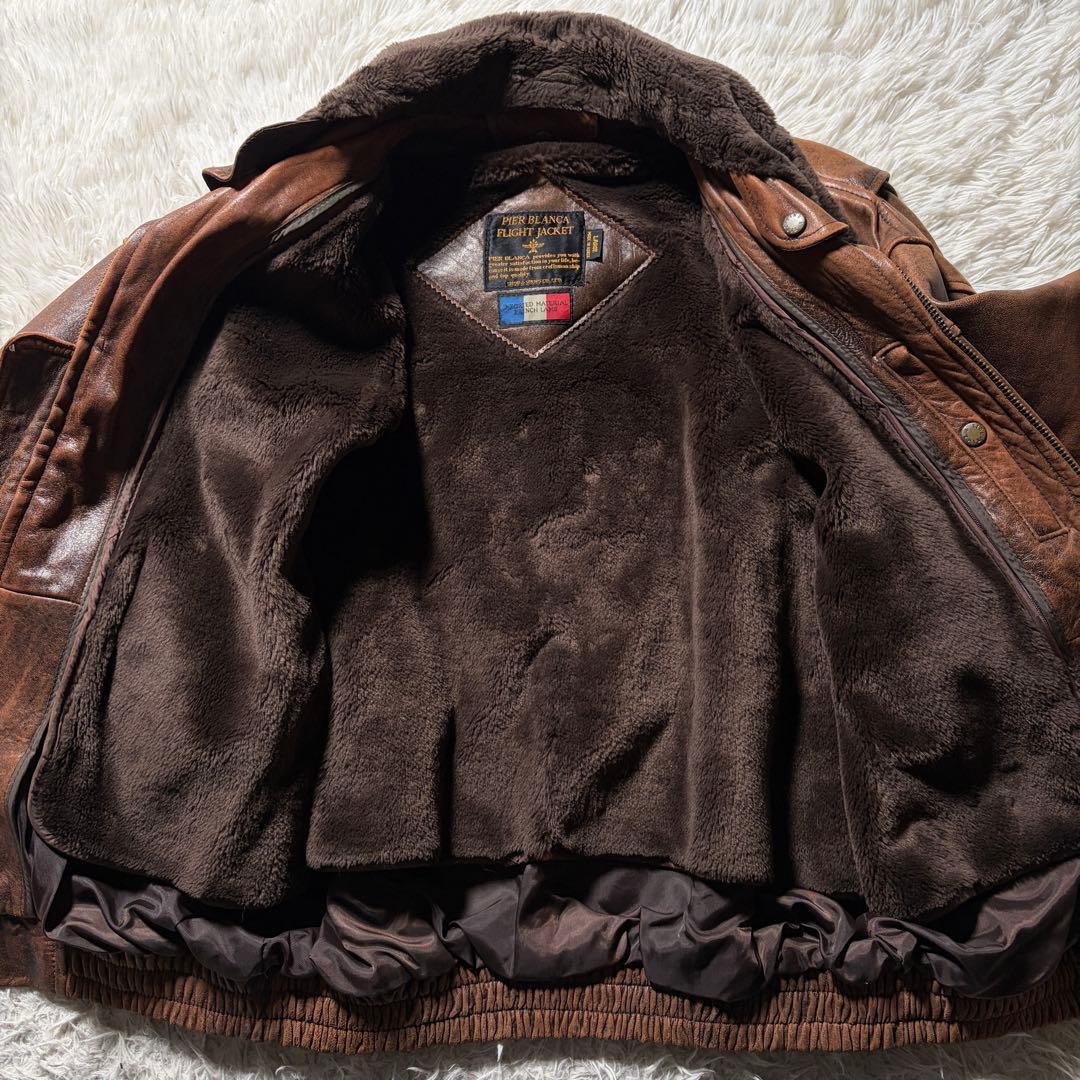 雰囲気抜群■VINTAGE フライトジャケット　 G-1 FRENCH LAMB