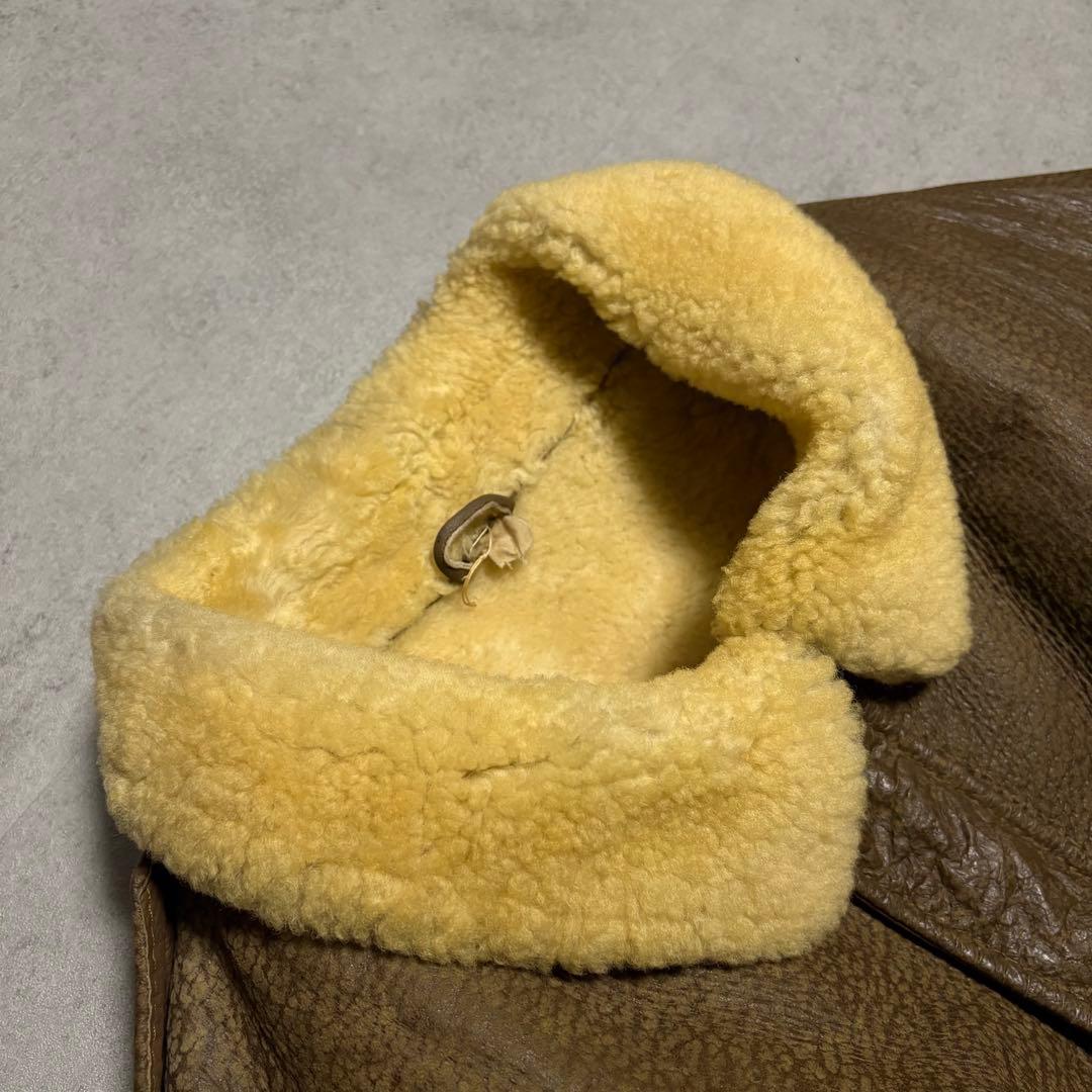 【archive】フライトジャケット　B-6 リアルムートン　USA　 レア　L