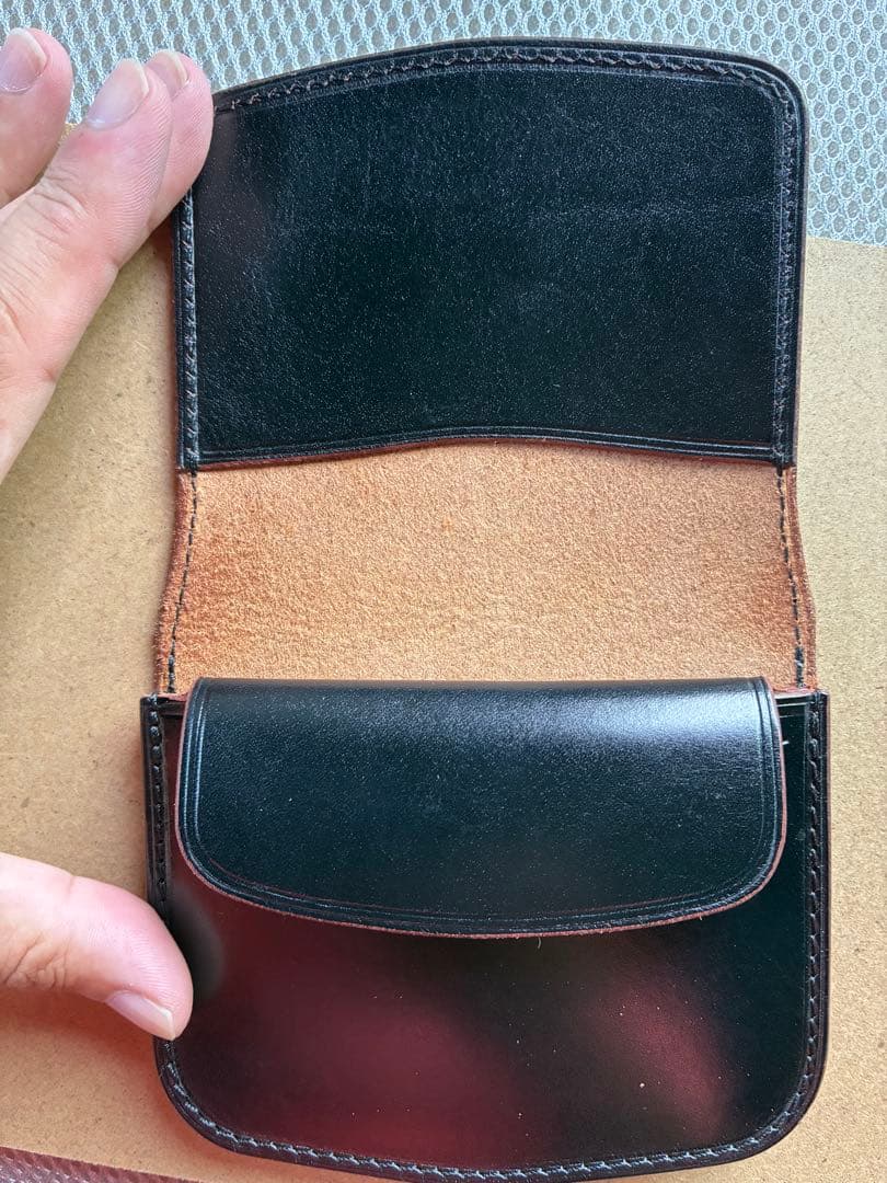 箱無し価格　6T leather works 二つ折り財布