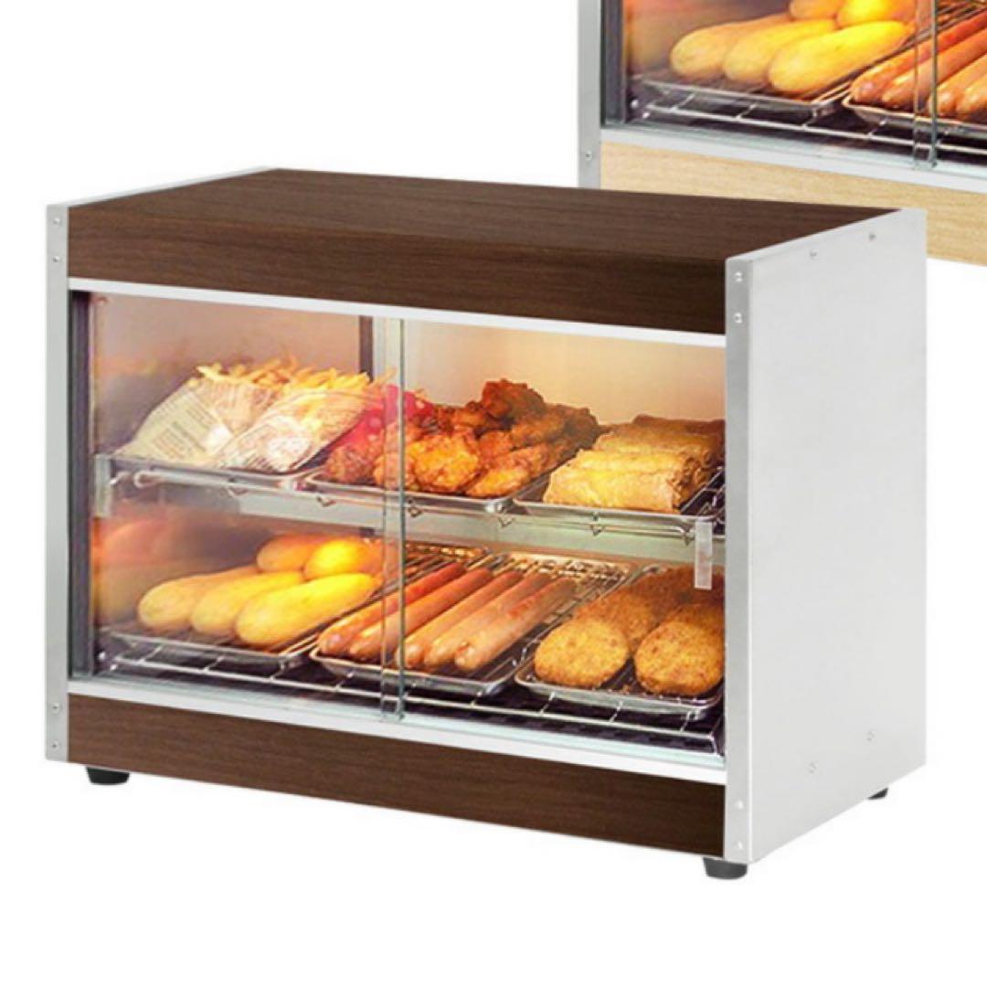 美品 ◾︎ ホットスナックショーケース 保温機 業務用 木目調