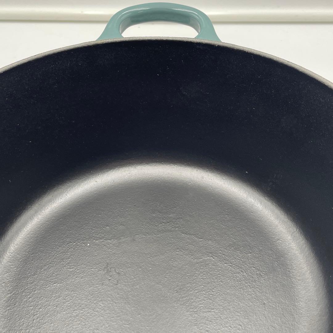 美品　LE CREUSET ココット・ロンド 22cm オーシャン　限定色