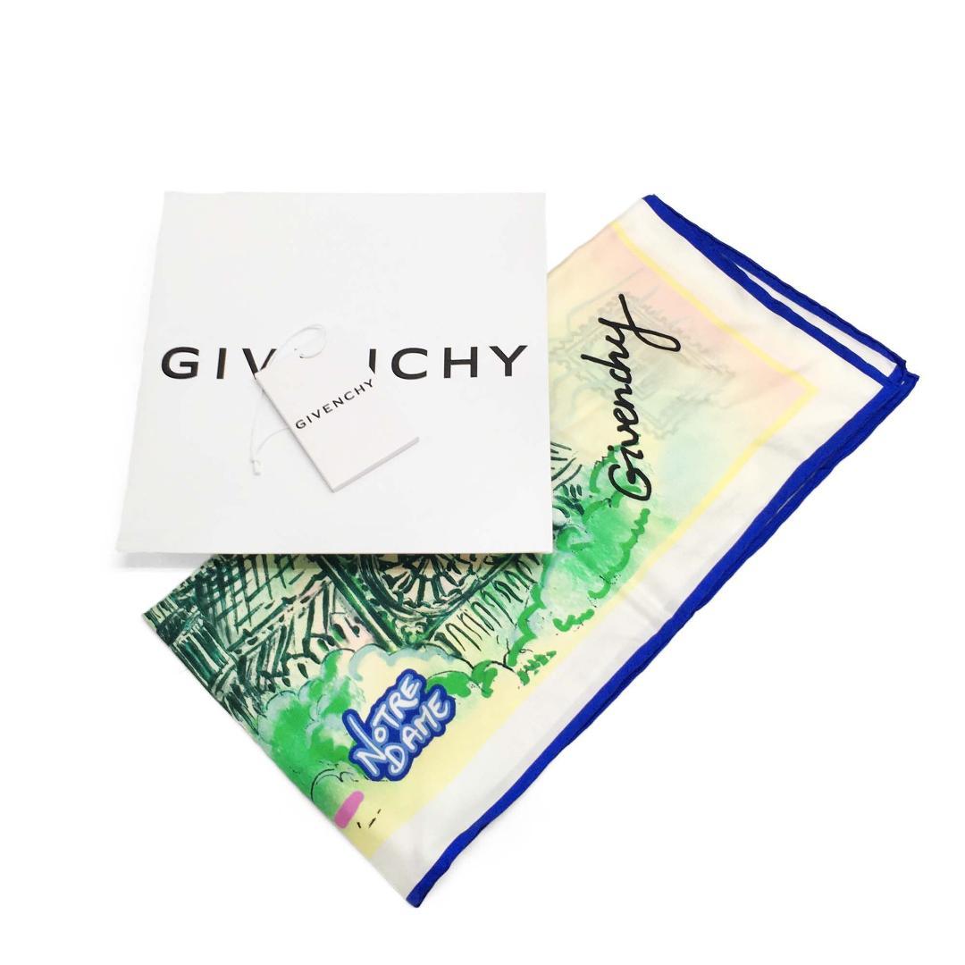 新品 GIVENCHY GW9090 SO680 001 シルク スカーフ