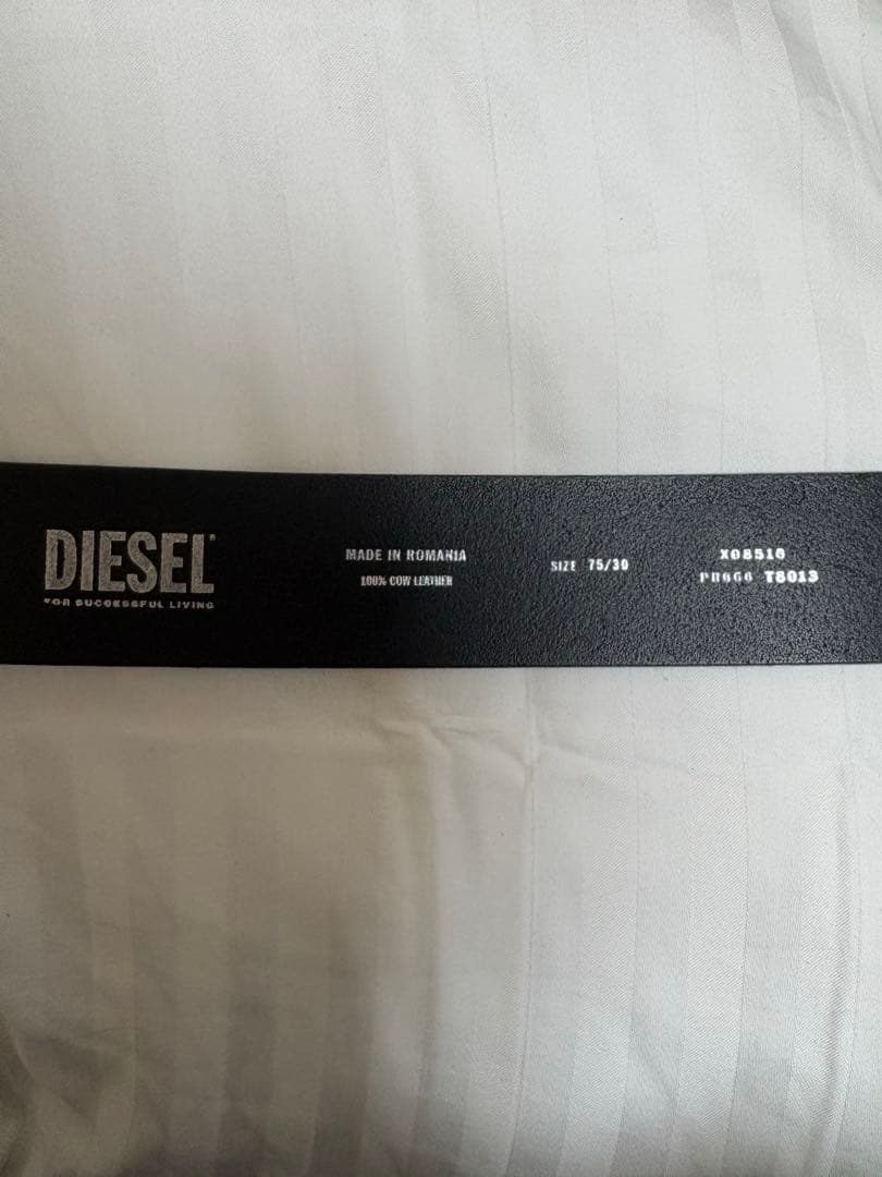 DIESEL ユニセックスベルト B-1DR ブラック/75