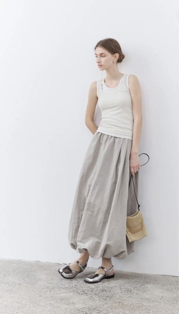 HEM BALLOON WRINKLE SKIRT ヘムバルーンリンクルスカート