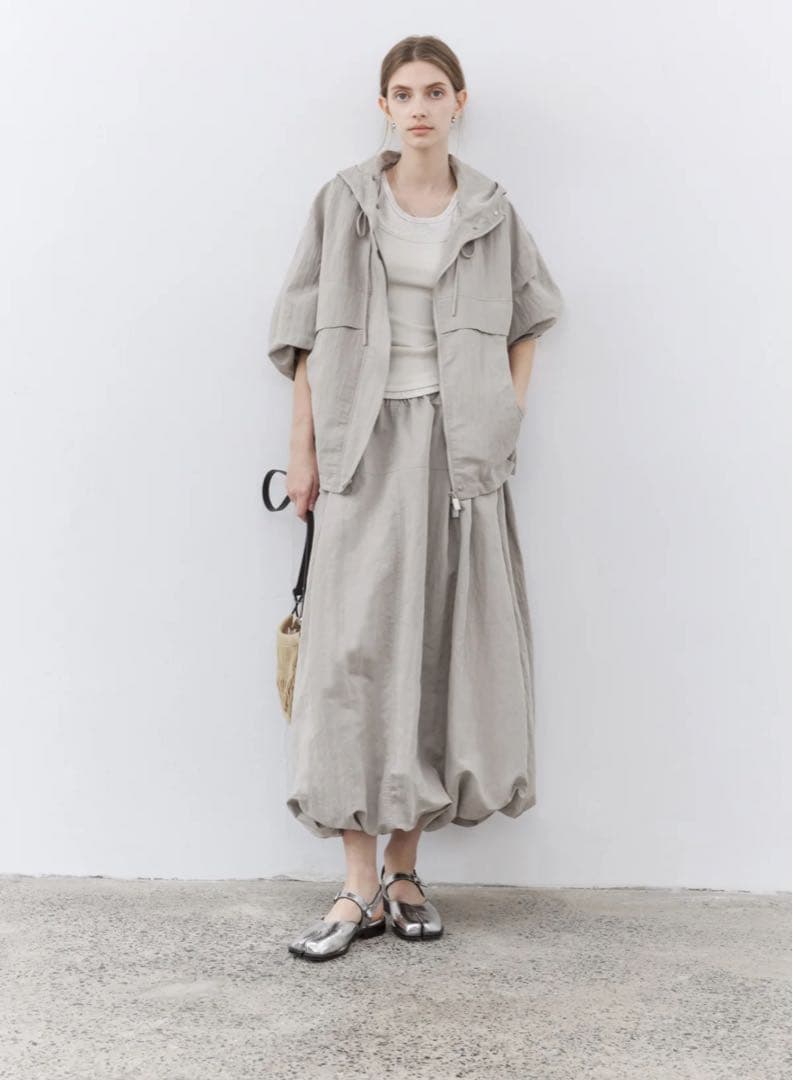 HEM BALLOON WRINKLE SKIRT ヘムバルーンリンクルスカート