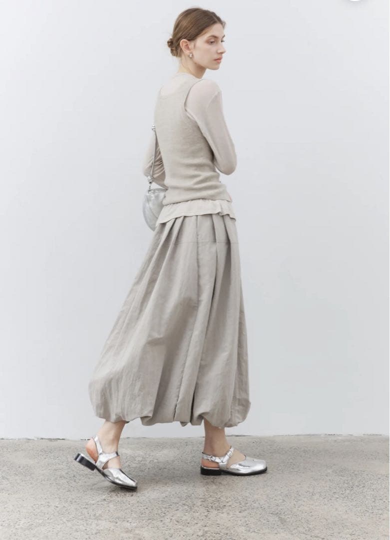 HEM BALLOON WRINKLE SKIRT ヘムバルーンリンクルスカート