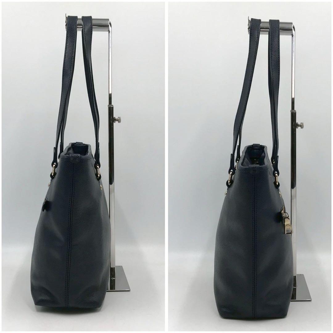 美品/定価10万✨コーチ トートバッグ A4収納可能 レザー ブラック 肩がけ