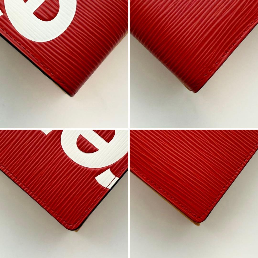 ✨新品級 保証書有✨ルイヴィトン Supreme コラボ 長財布 赤 激レア