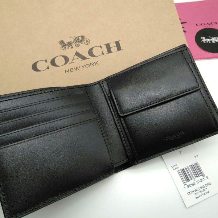 新品　COACH　新作　折り財布　メンズ