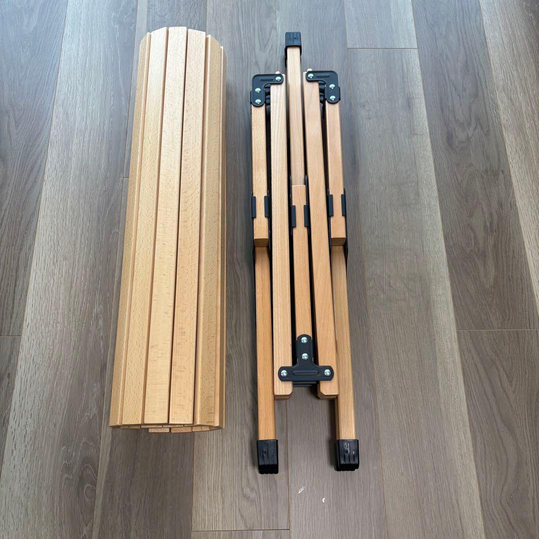 FIELDOOR ウッドロールテーブル 120×70x45 木製