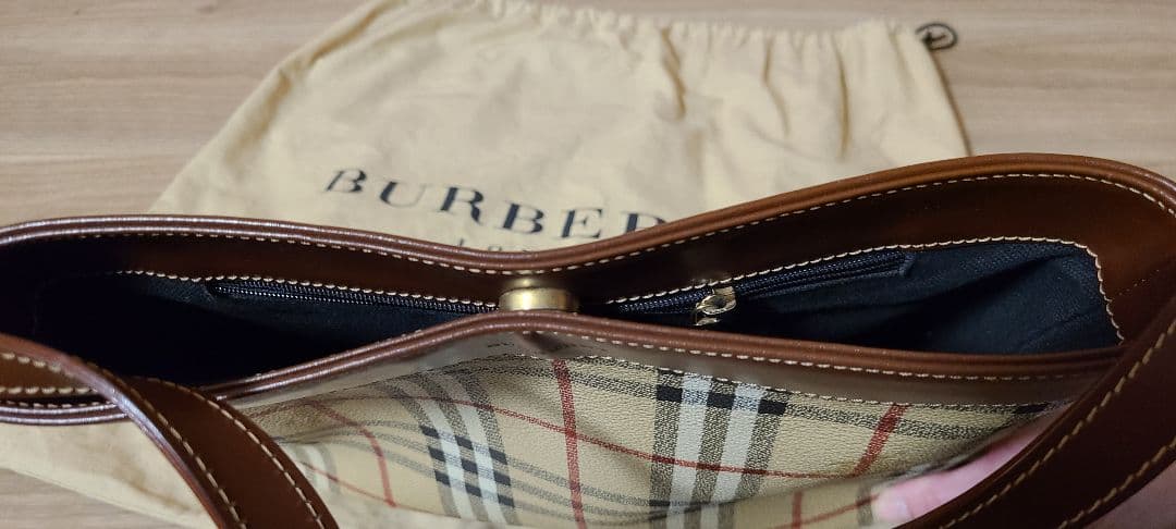BURBERRY＊美品＊チェック柄トートバッグ＊バーバリー