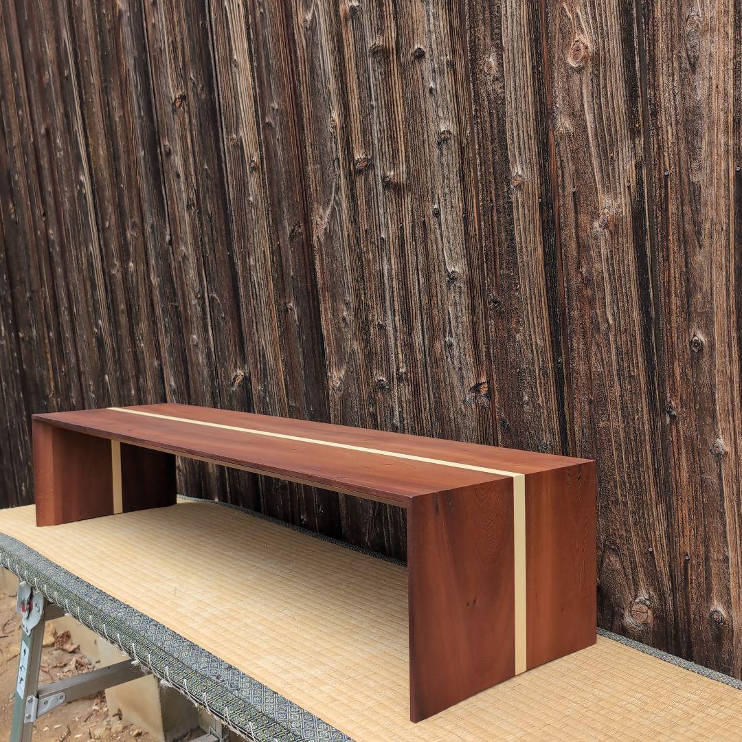 古材リメイク　桜とヒバ　コの字ラック 店舗什器　無垢の家具