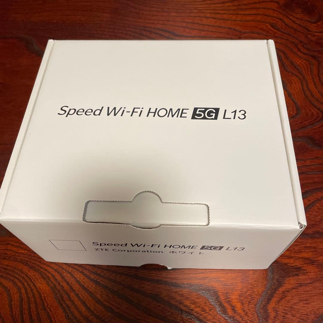 Speed Wi-Fi  5G L13 本体（5G対応ホームルーター）