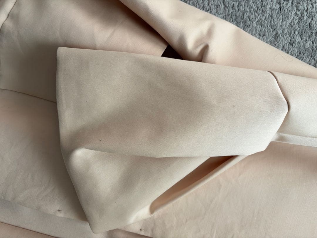 Cruciani クルチアーニノーカラーボリューム袖コクーンコートシルク混40