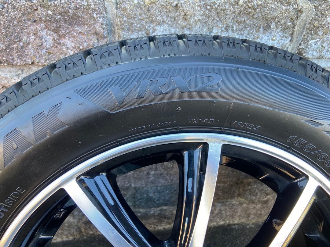 【ももがみ】ホイール付ブリザックVRX2♪155/65R14♪２本その①