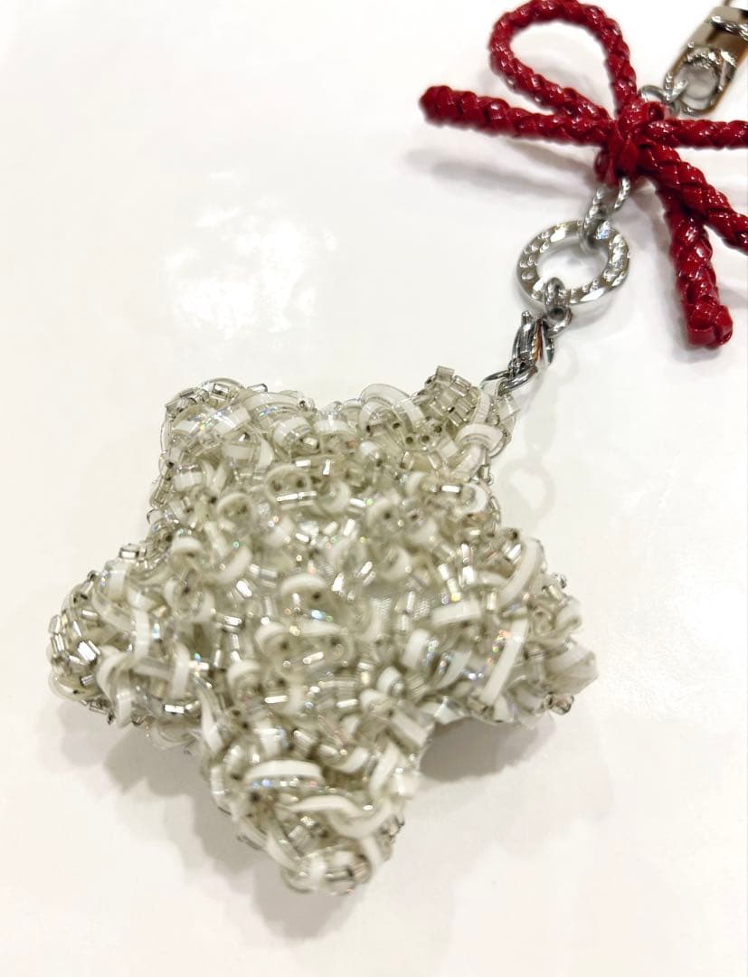 アンテプリマ　バッグチャーム　星　クリスマス　エナメルレッド　スター　チャーム