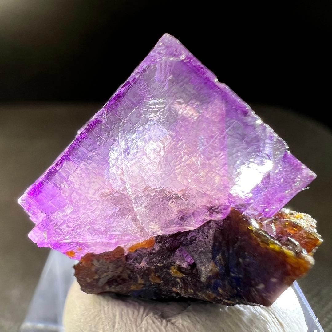 イリノイ産　パープルフローライト　美結晶
