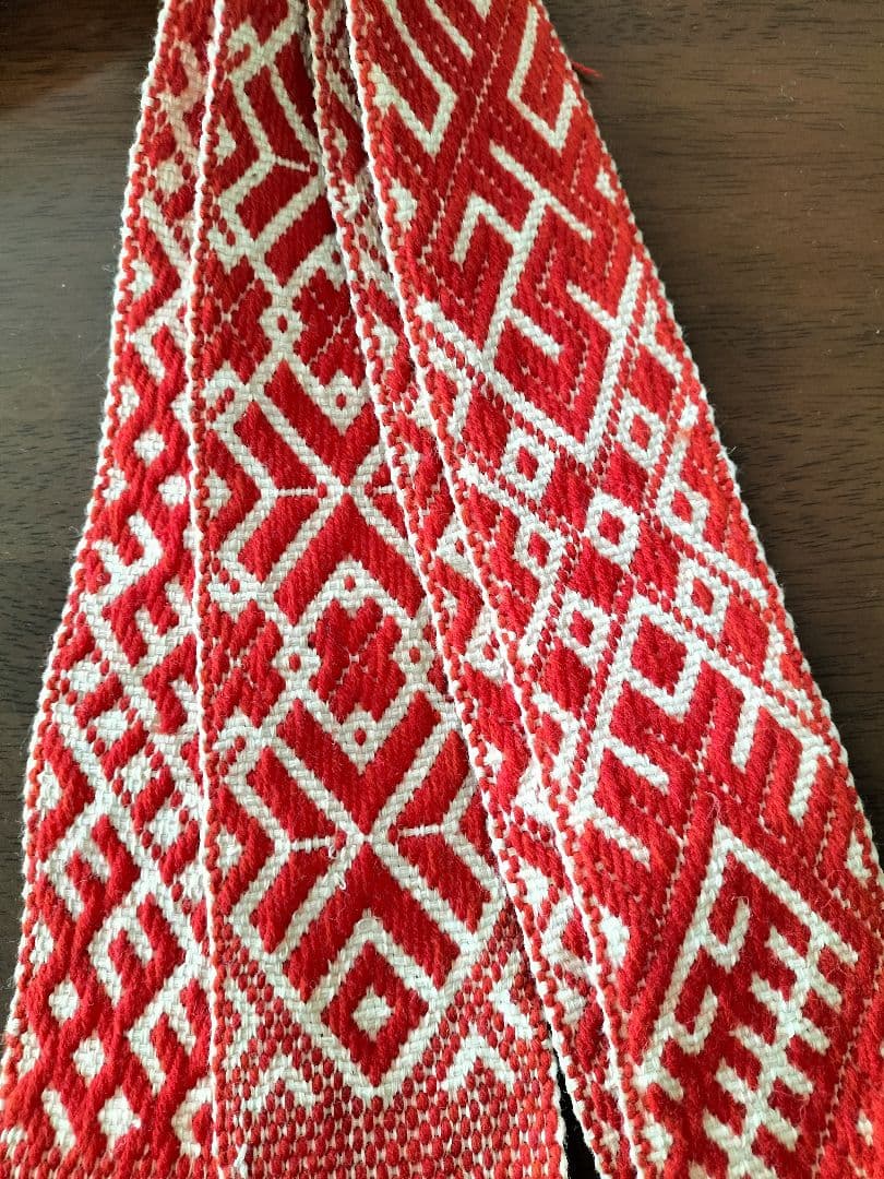 リエルワールデ帯　ラトビア土産　民族衣装帯　民芸品 バルト3カ国　未使用品