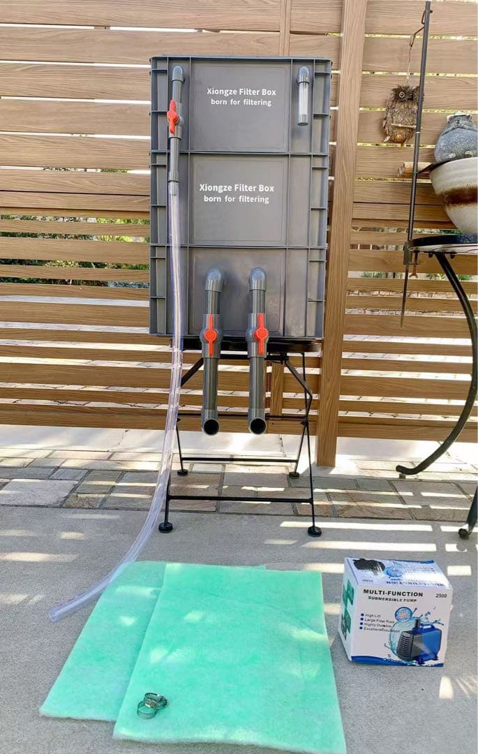 45w水中ポンプ付き大型水槽用万能フィルター 外部式飼育濾過器装置オーバーフロー
