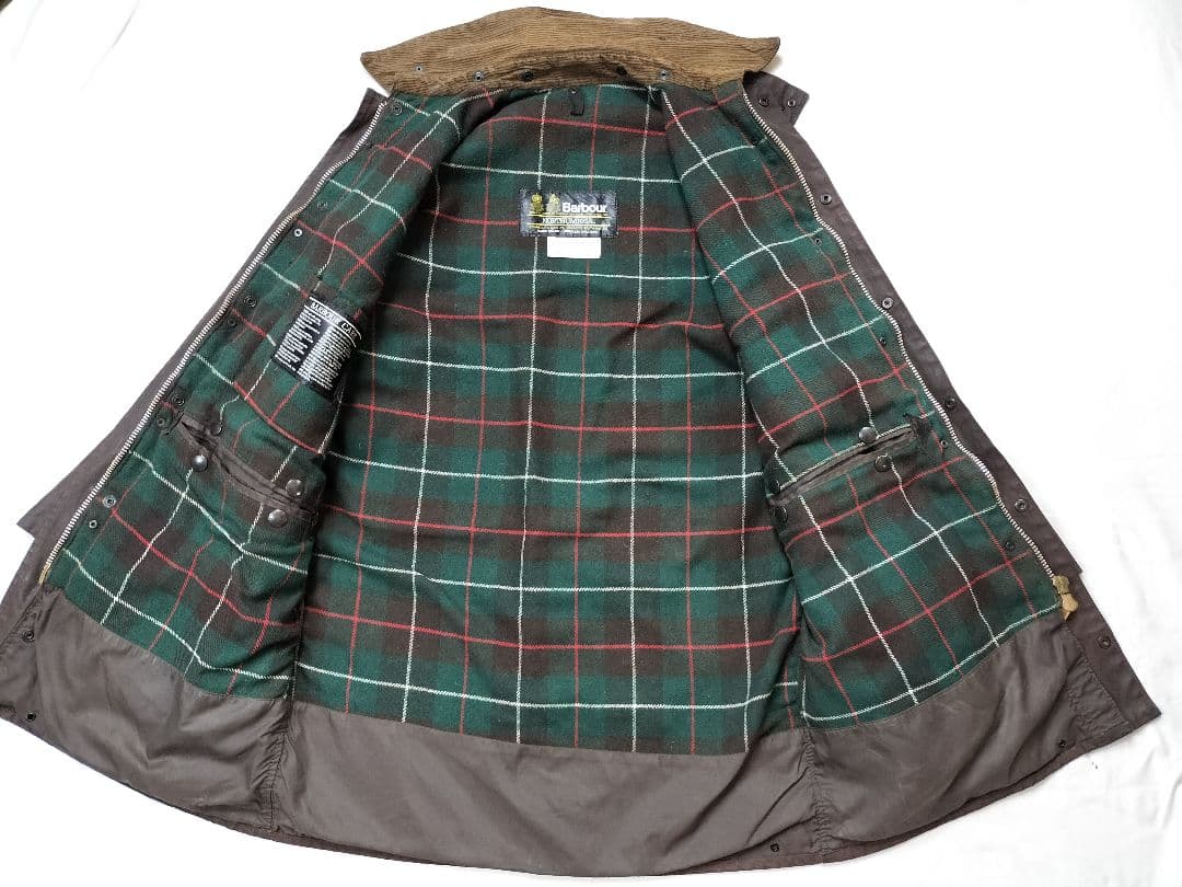 80s BARBOUR northumbria c40ラスティック　ブラウン