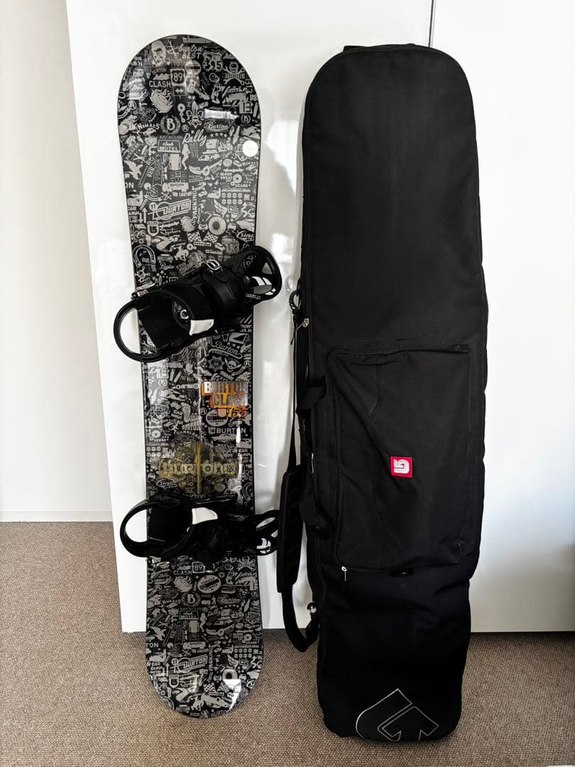 Burton スノーボード ケース&バインディング付き
