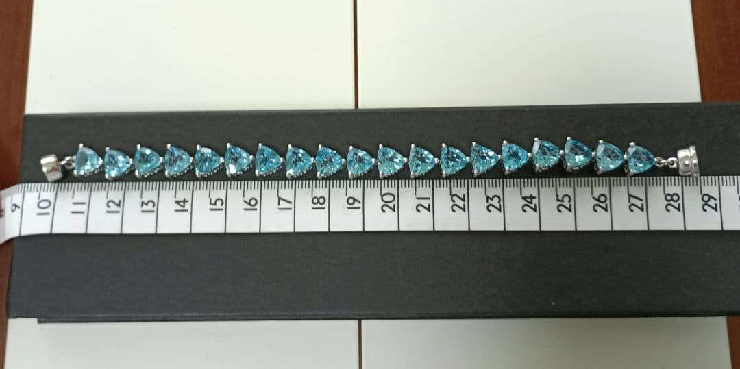 .*様 34.00ct SVスイスブルートパーズブレスレット“La brilla