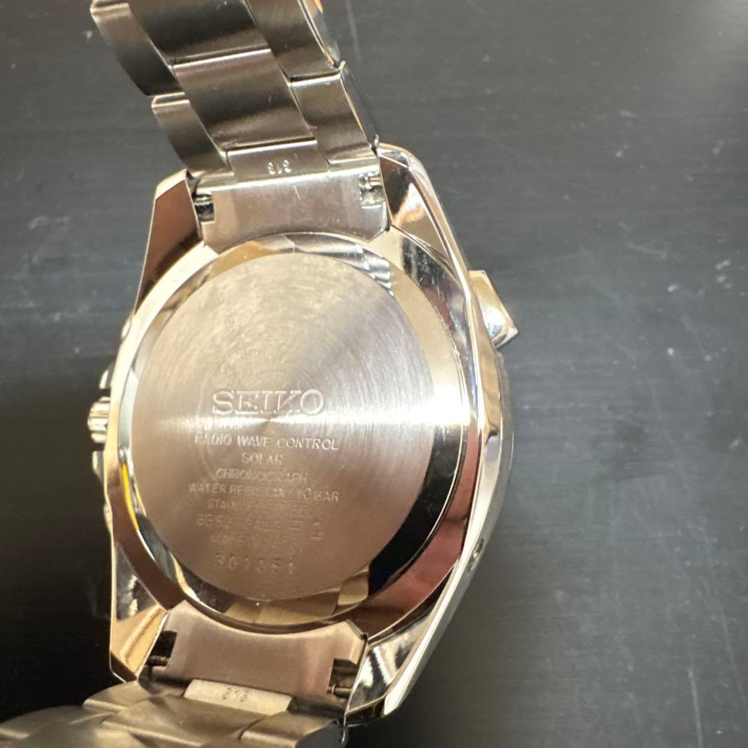 美品 SEIKO SAGA153 ソーラー電波時計 セイコーブライツ