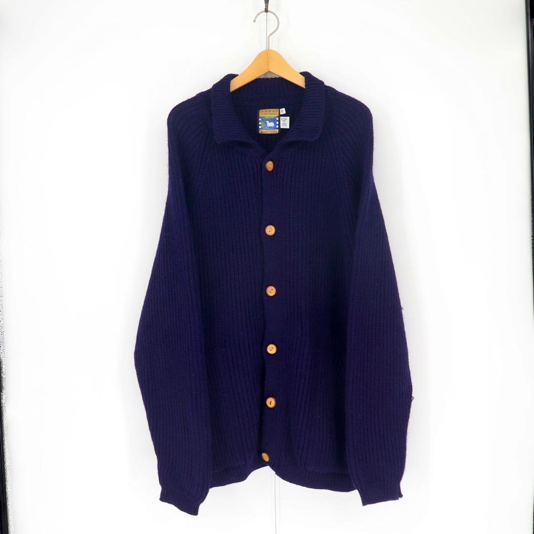 トップス raglan wool knit cardigan Made in 